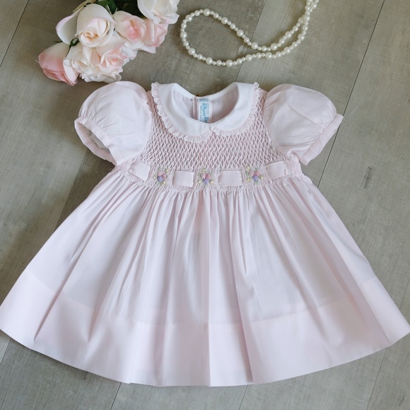 Feltman Brothers 6259 Infant Girls Pink Dress with Slip